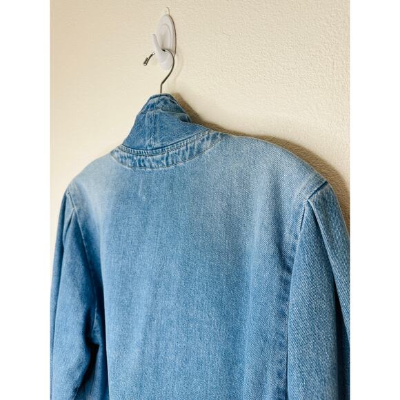 NWT Isabel Marant Medium Wash Pauline Snap Front Denim Jean Jacket 38 / M - Picture 7 of 13